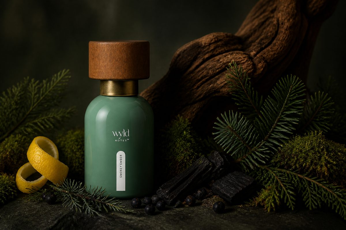 Smokey Ember in einer dunklen Waldszene