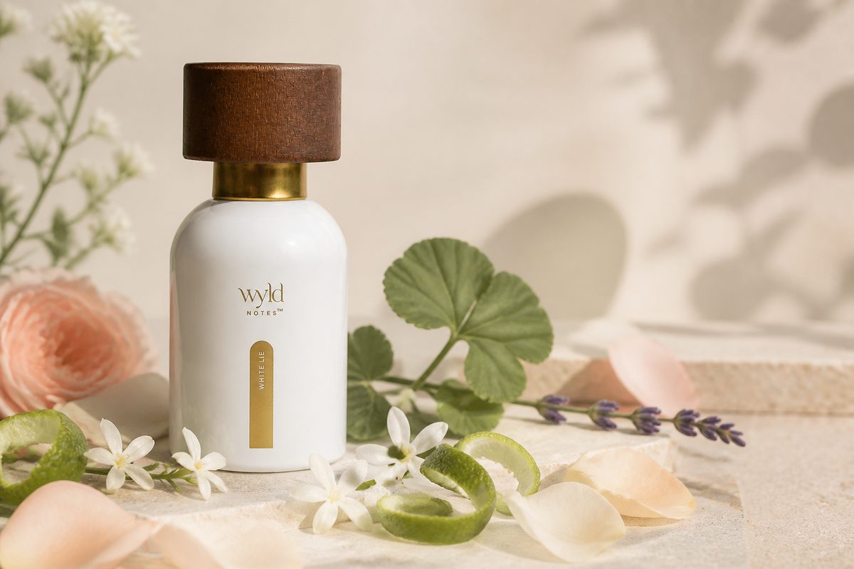 White Lie mit floralen Botanicals